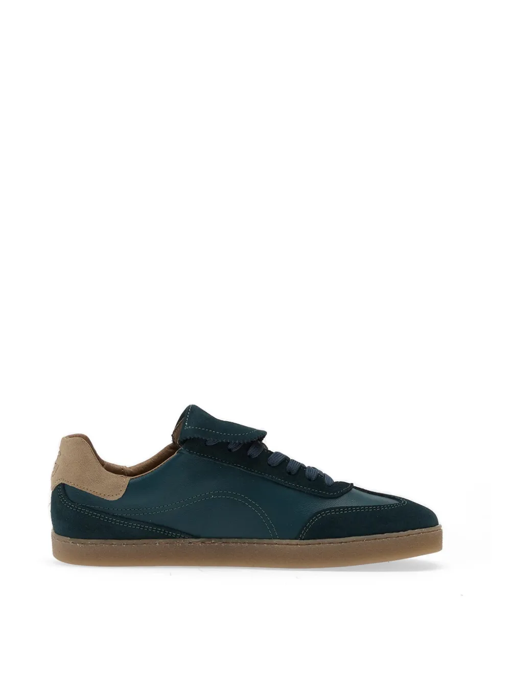 GROUNDIES suede-panelled sneakers Blauw
