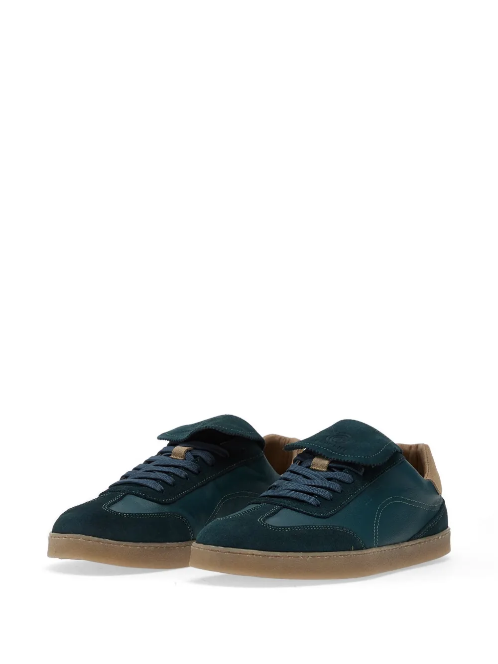 GROUNDIES suede-panelled sneakers Blauw