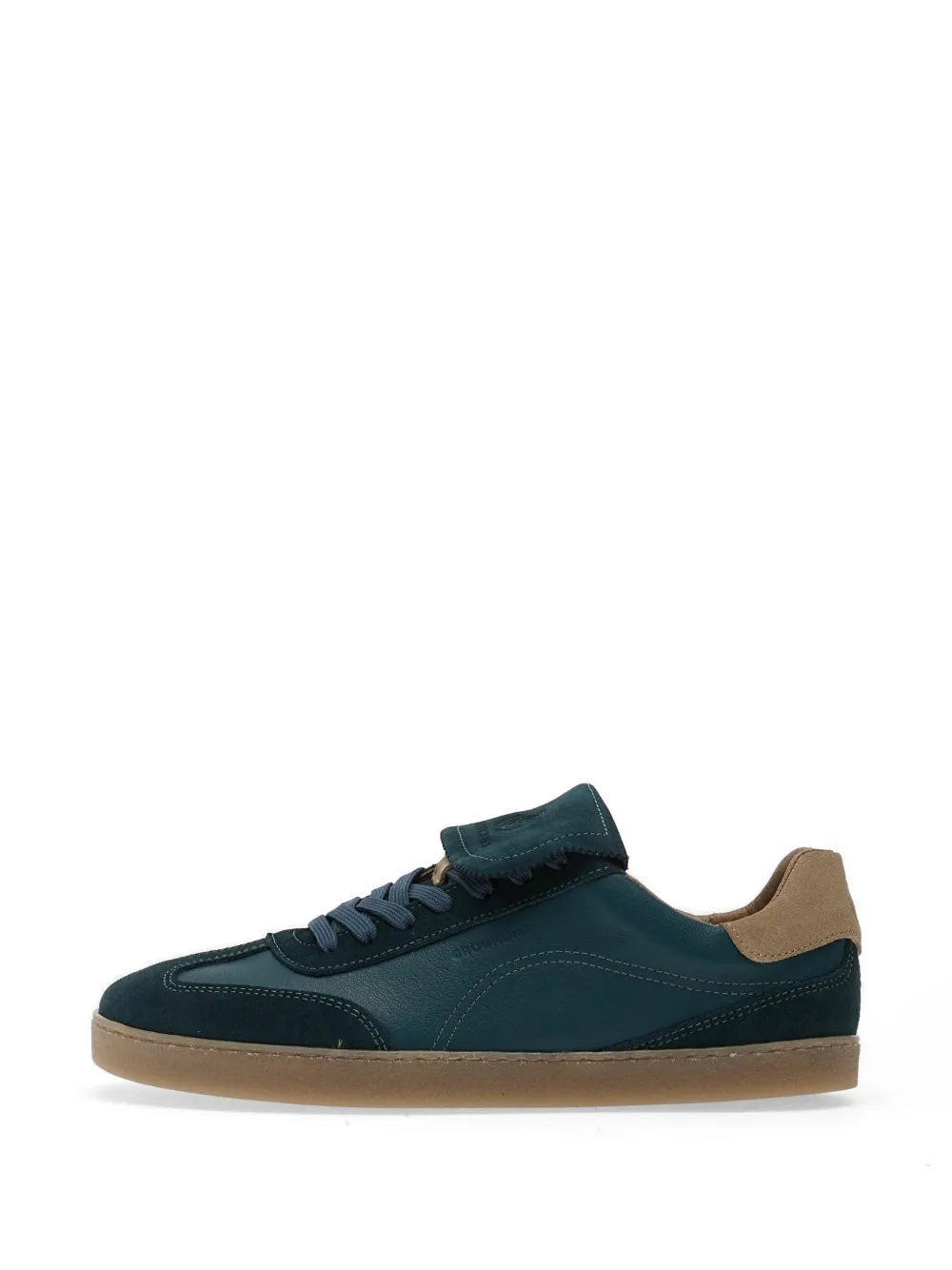GROUNDIES suede-panelled sneakers Blauw