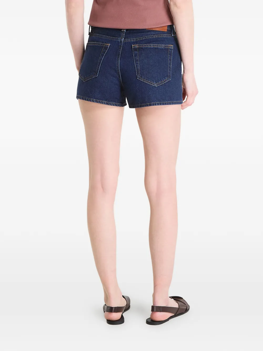 Calvin Klein Spijkershorts met logopatch Blauw