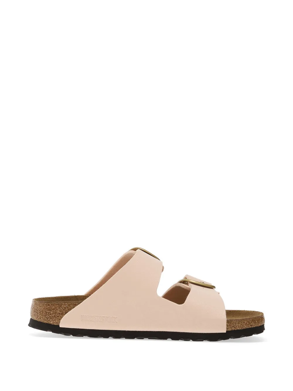 Birkenstock Arizona Big Buckle leather flat sandals Roze