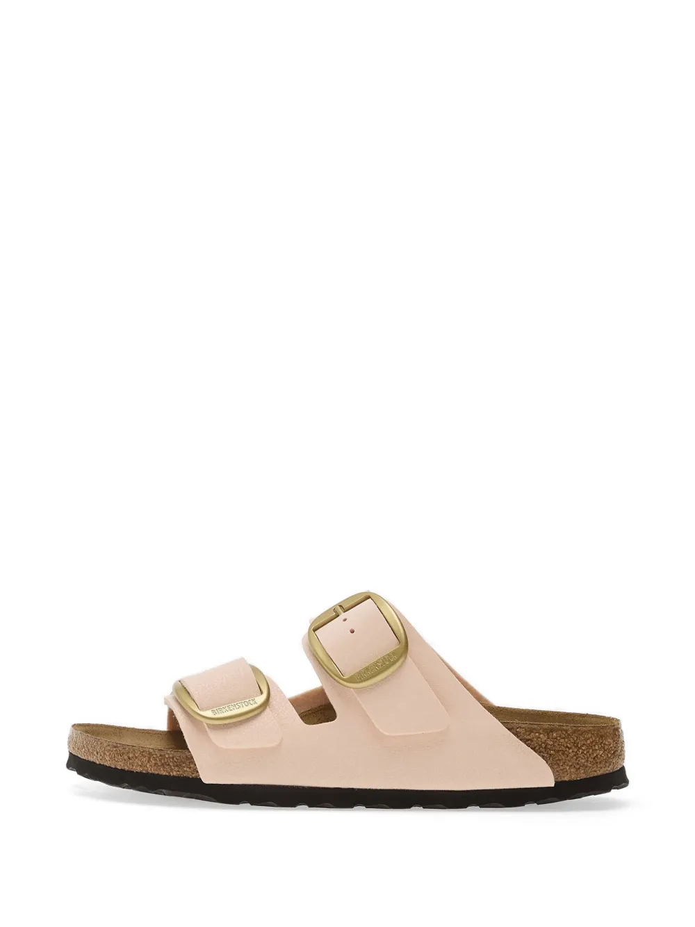 Birkenstock Arizona Big Buckle leather flat sandals Roze