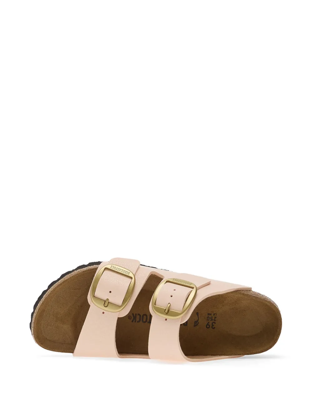 Birkenstock Arizona Big Buckle leather flat sandals Roze