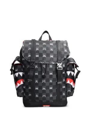 Sprayground チェック シャーク バックパック | ブラック | FARFETCH JP
