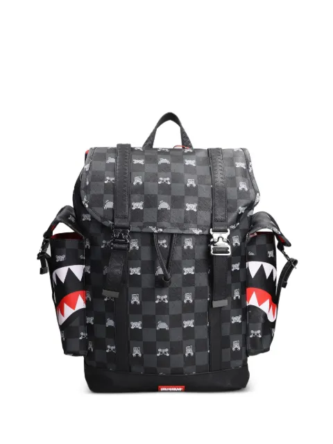 Sprayground check-pattern shark-mouth backpack