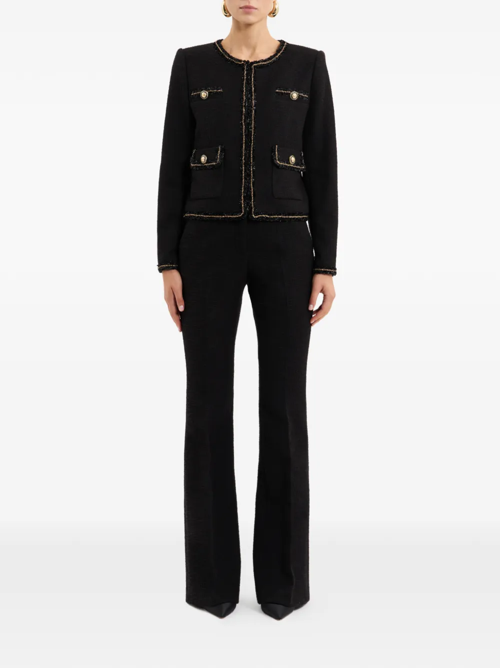 Rebecca Vallance Jack met print Zwart
