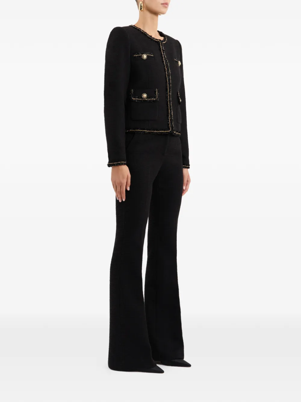 Rebecca Vallance Jack met print Zwart