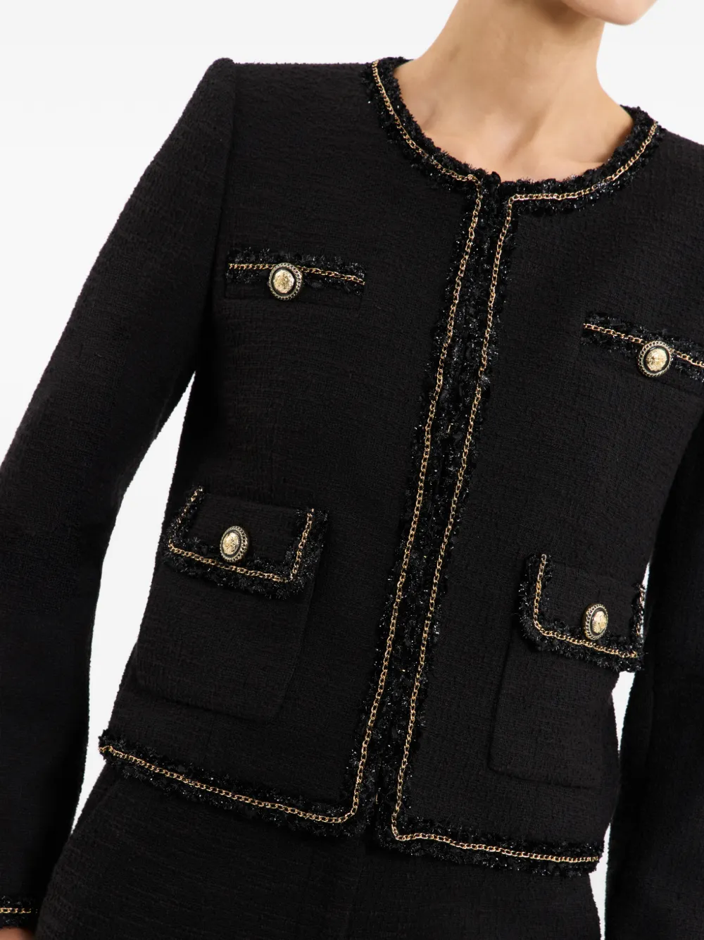 Rebecca Vallance Jack met print Zwart