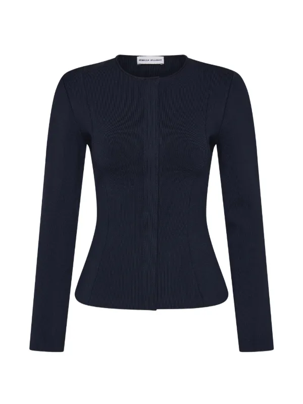 Rebecca Vallance Perach Knit Jacket in Blue