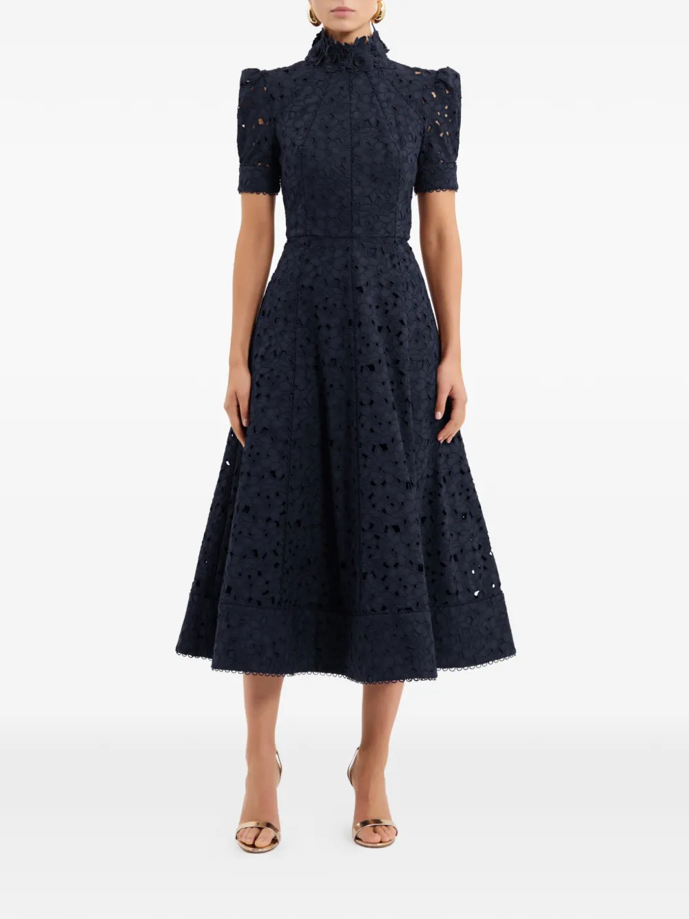 Rebecca Vallance Kitsu midi-jurk Blauw