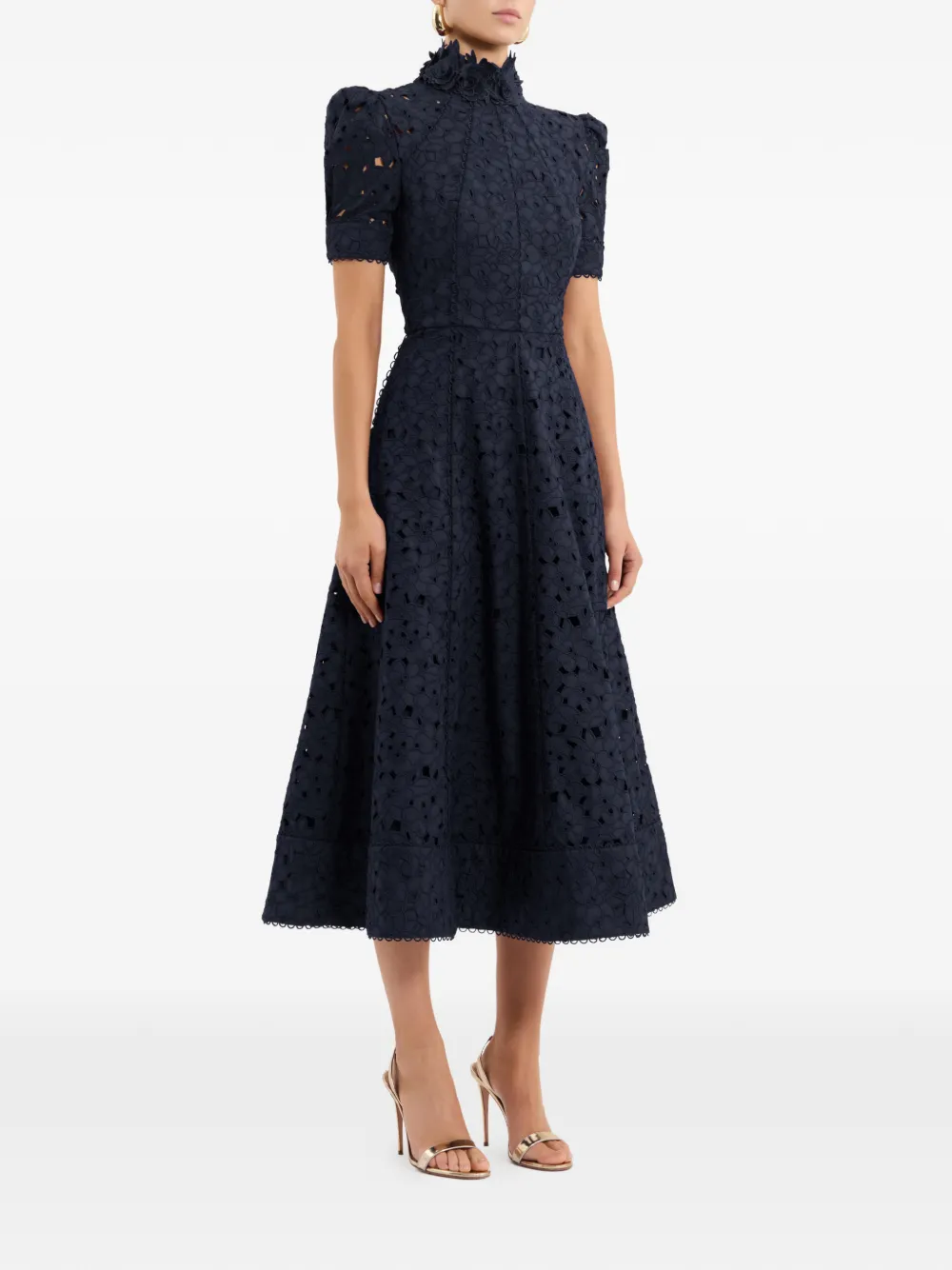 Rebecca Vallance Kitsu midi-jurk Blauw
