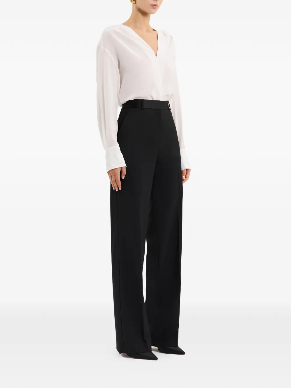Rebecca Vallance Lavon blouse met V-hals Beige