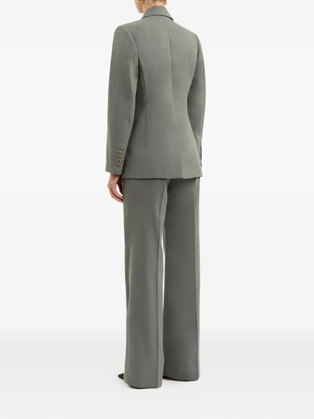 Rebecca Vallance Reese Single-breasted Blazer in Green, view 4