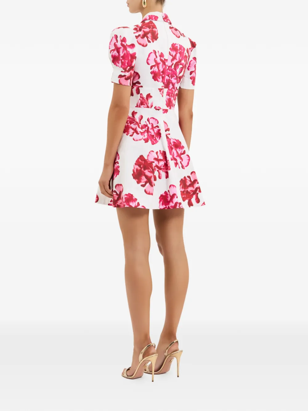 Rebecca Vallance Mini-jurk met pofmouwen Wit