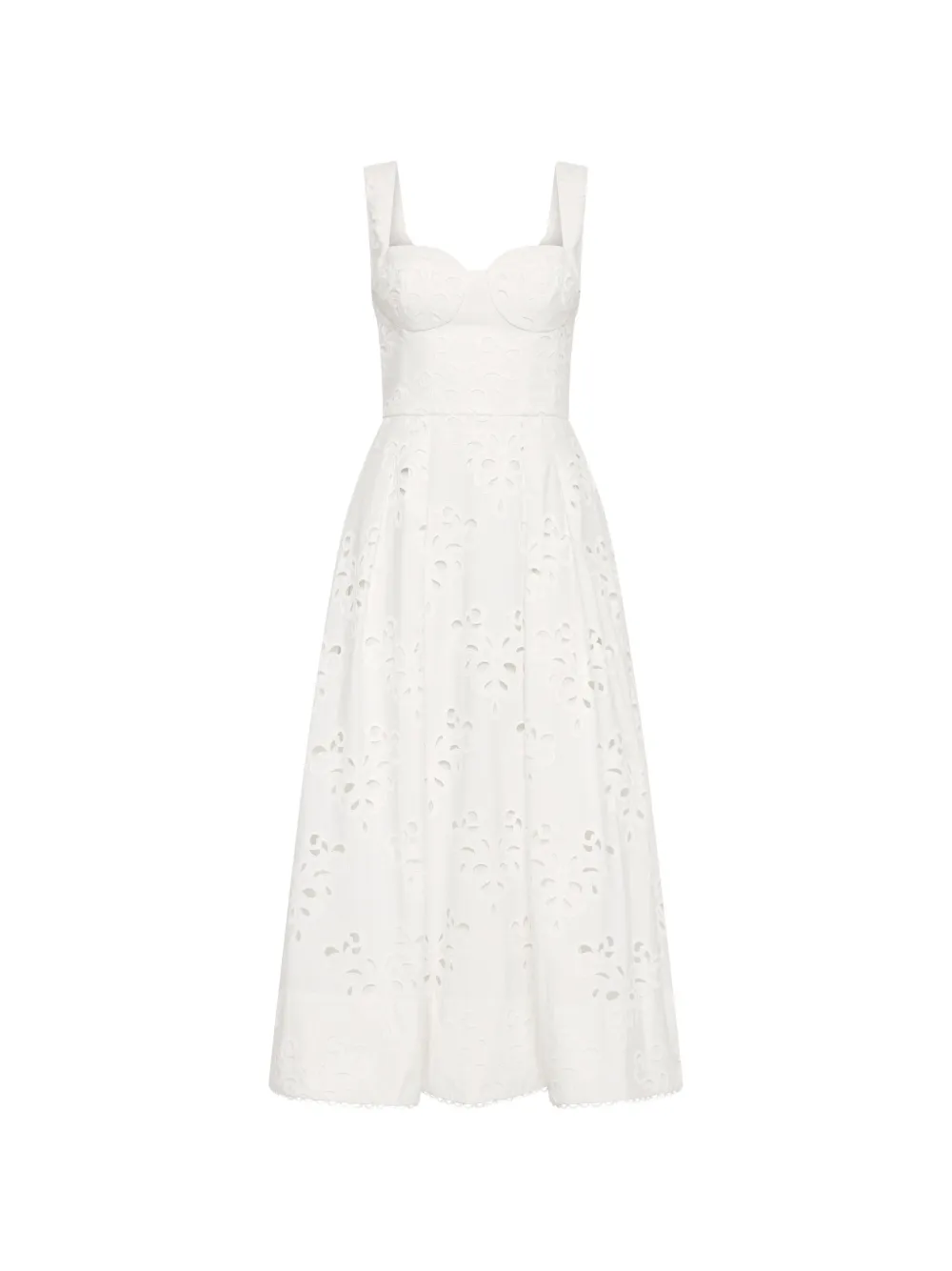 Rebecca Vallance Abito midi Artesan - Bianco