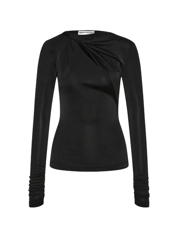 Rebecca Vallance Jazzlyn Long-sleeve Top in Black