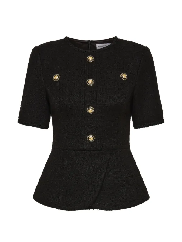 Rebecca Vallance Elvie Top in Black