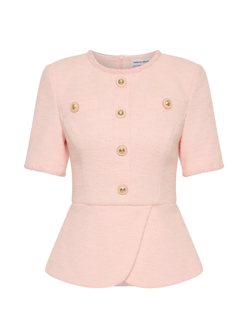 Rebecca Vallance Elvie peplum top - Rosa