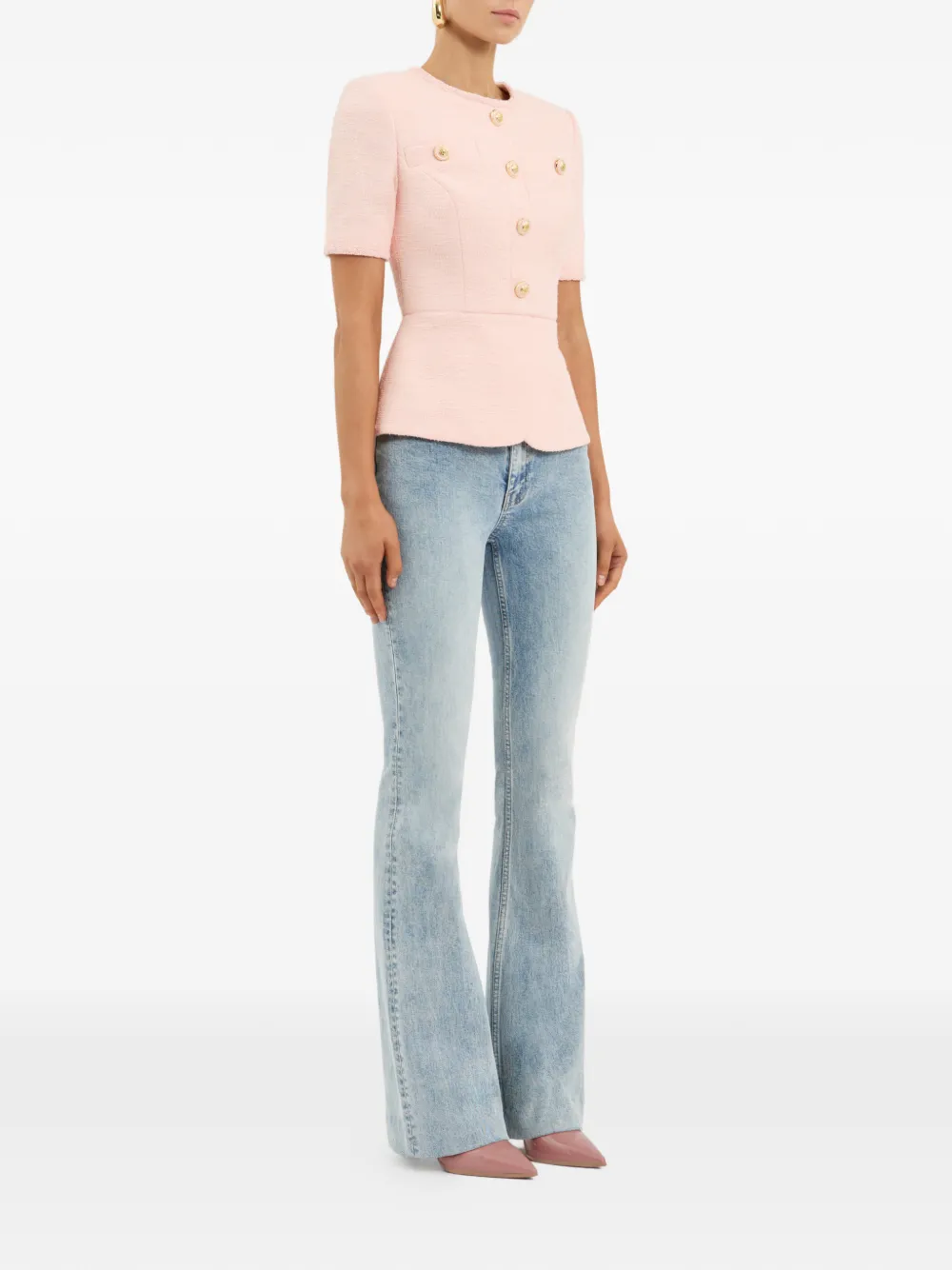 Rebecca Vallance Elvie peplum top Roze