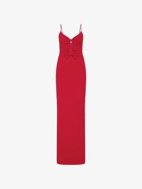 Rebecca Vallance Precious bow-embellished cutout gown