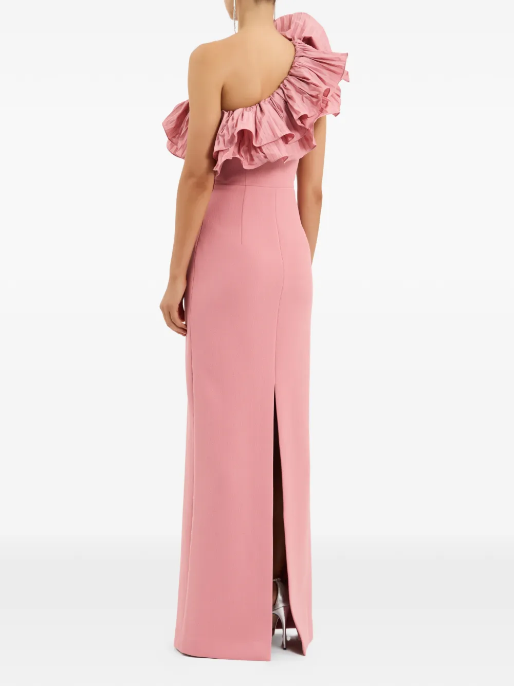 Rebecca Vallance Ella asymmetrische maxi-jurk Roze