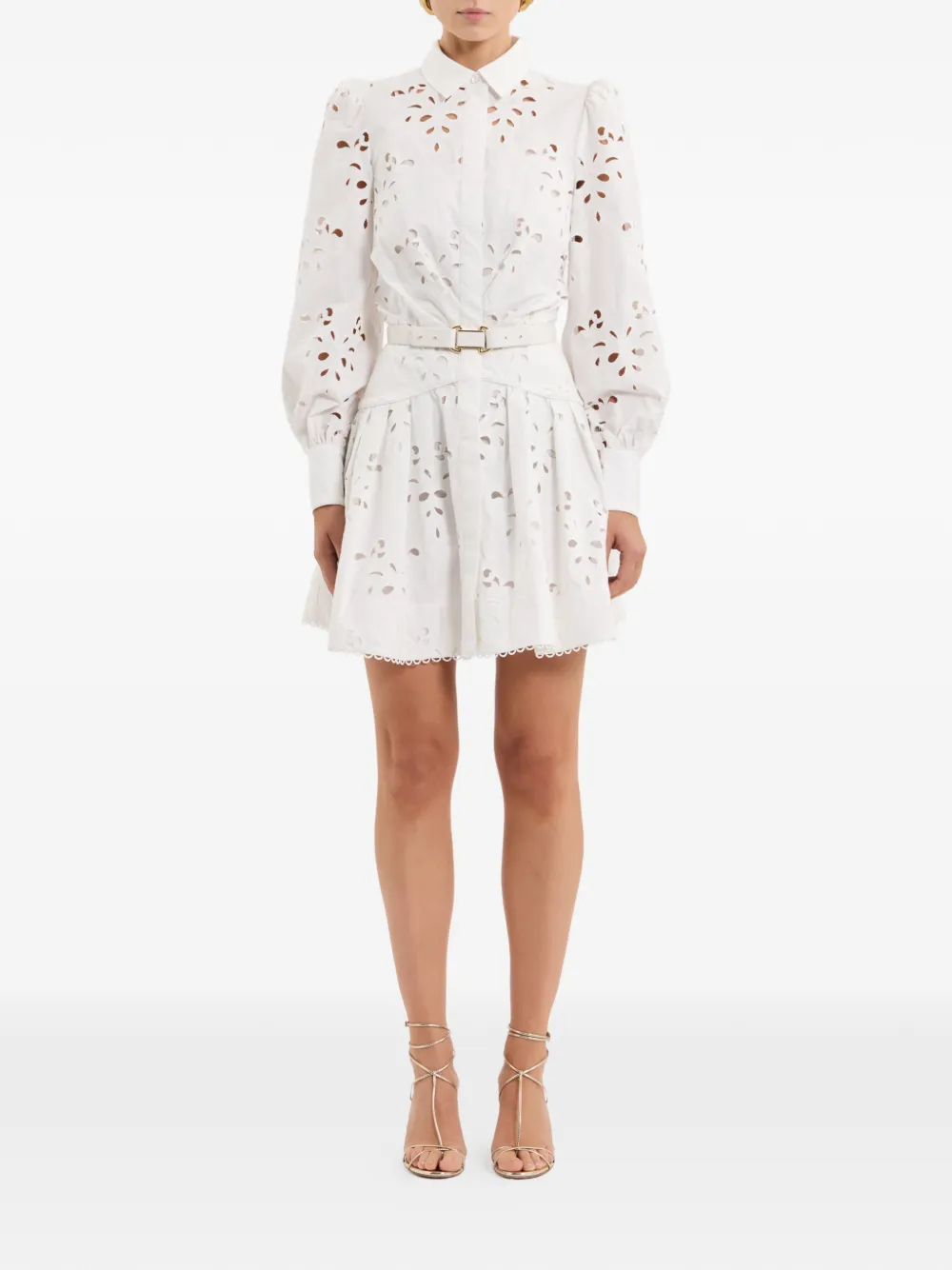 Rebecca Vallance Artesan mini-jurk Wit