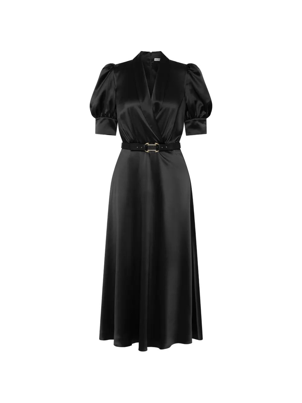 Rebecca Vallance Abito midi con cintura - Nero