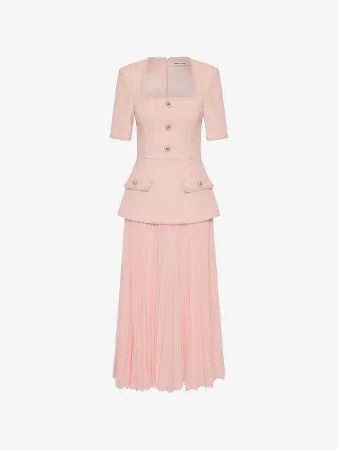 Rebecca Vallance Elvie pleated-skirt midi dress