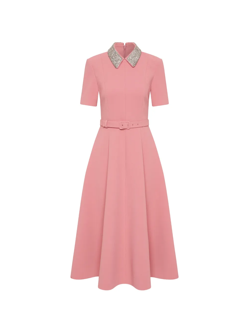 Rebecca Vallance Xena short-sleeve midi dress - Pink