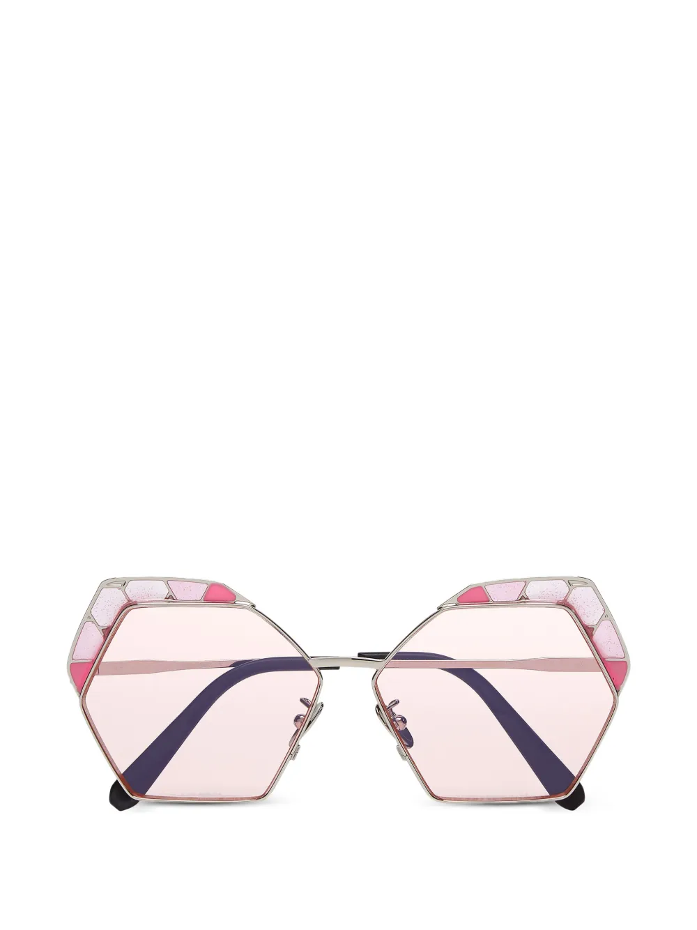 Philipp Plein Vlinder geometric-frame sunglasses - Silber