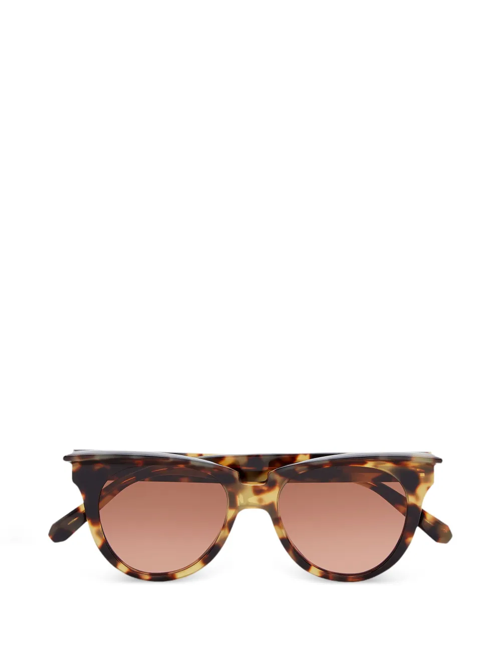 Philipp Plein Occhiali da sole cat-eye con effetto tartarugato - Marrone