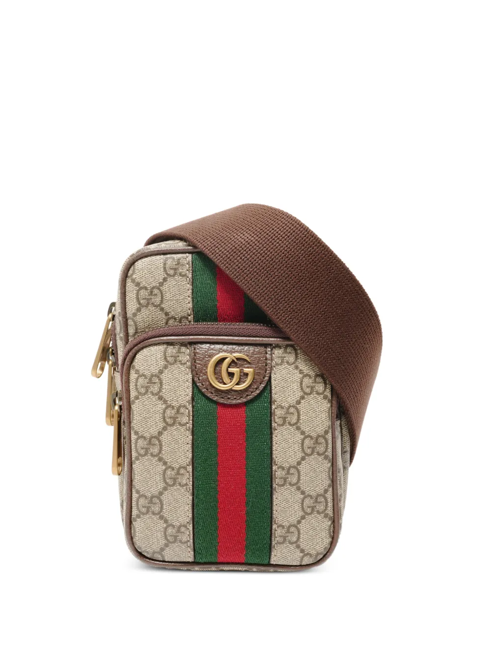 Gucci Pre-Owned 2010-2020s GG Supreme Ophidia body bag - Toni neutri