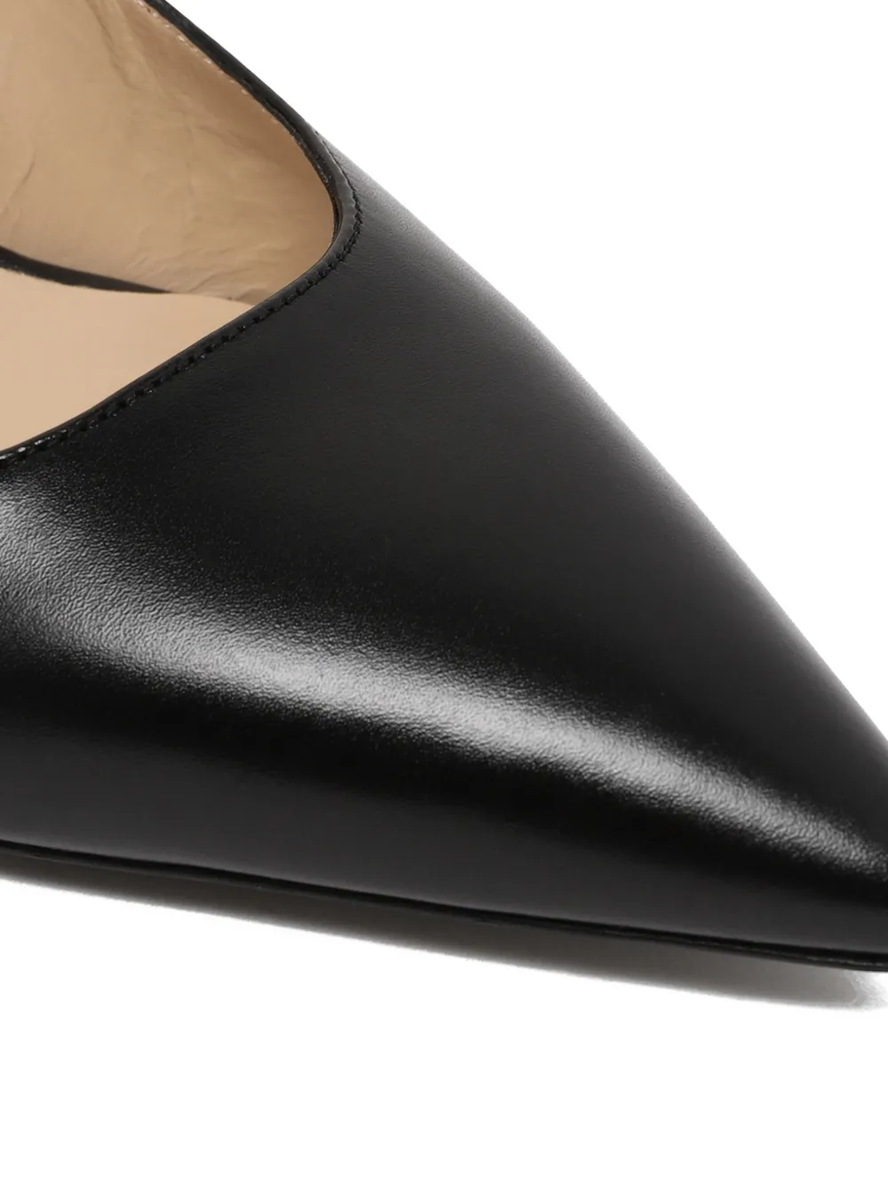 Stuart Weitzman Stuart Power pointed-toe slingback pumps Zwart