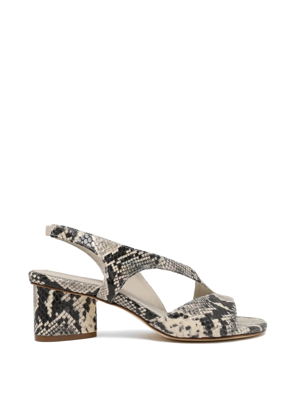 Vic Matie snakeskin-effect slingback sandals Grijs