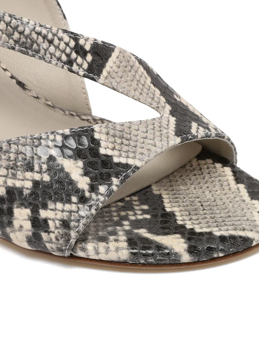 Vic Matie snakeskin-effect slingback sandals Grijs