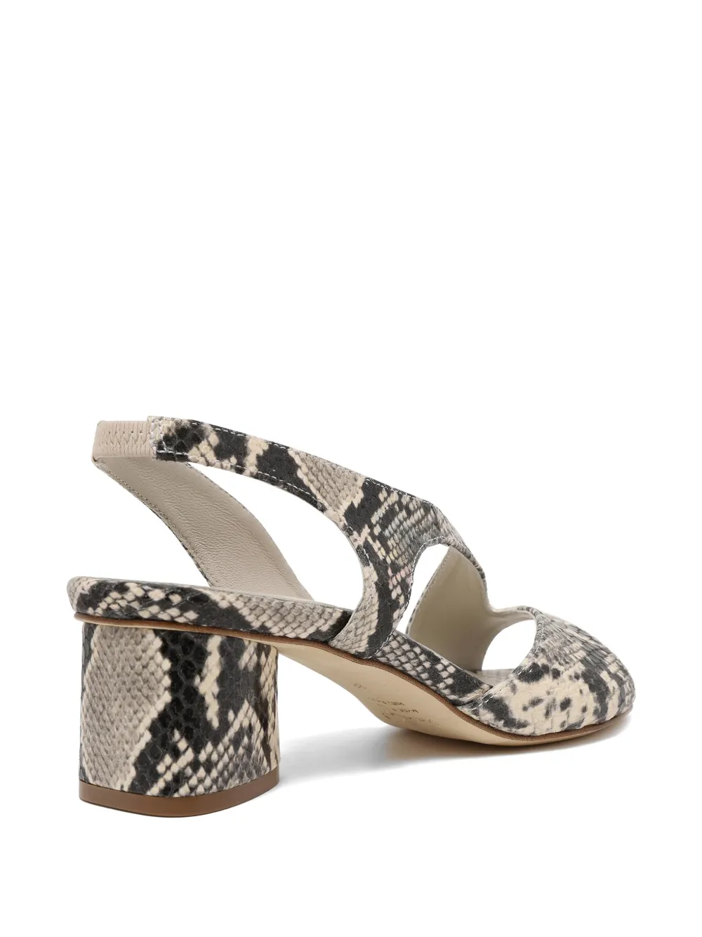 Vic Matie snakeskin-effect slingback sandals Grijs