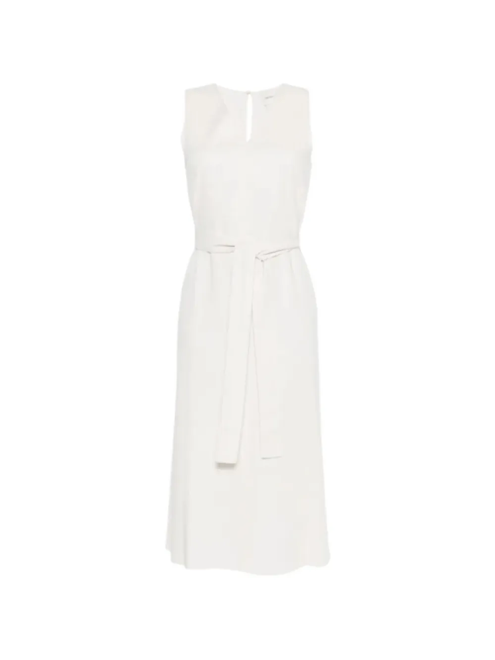 Calvin Klein Midikleid mit V-Ausschnitt - Grau