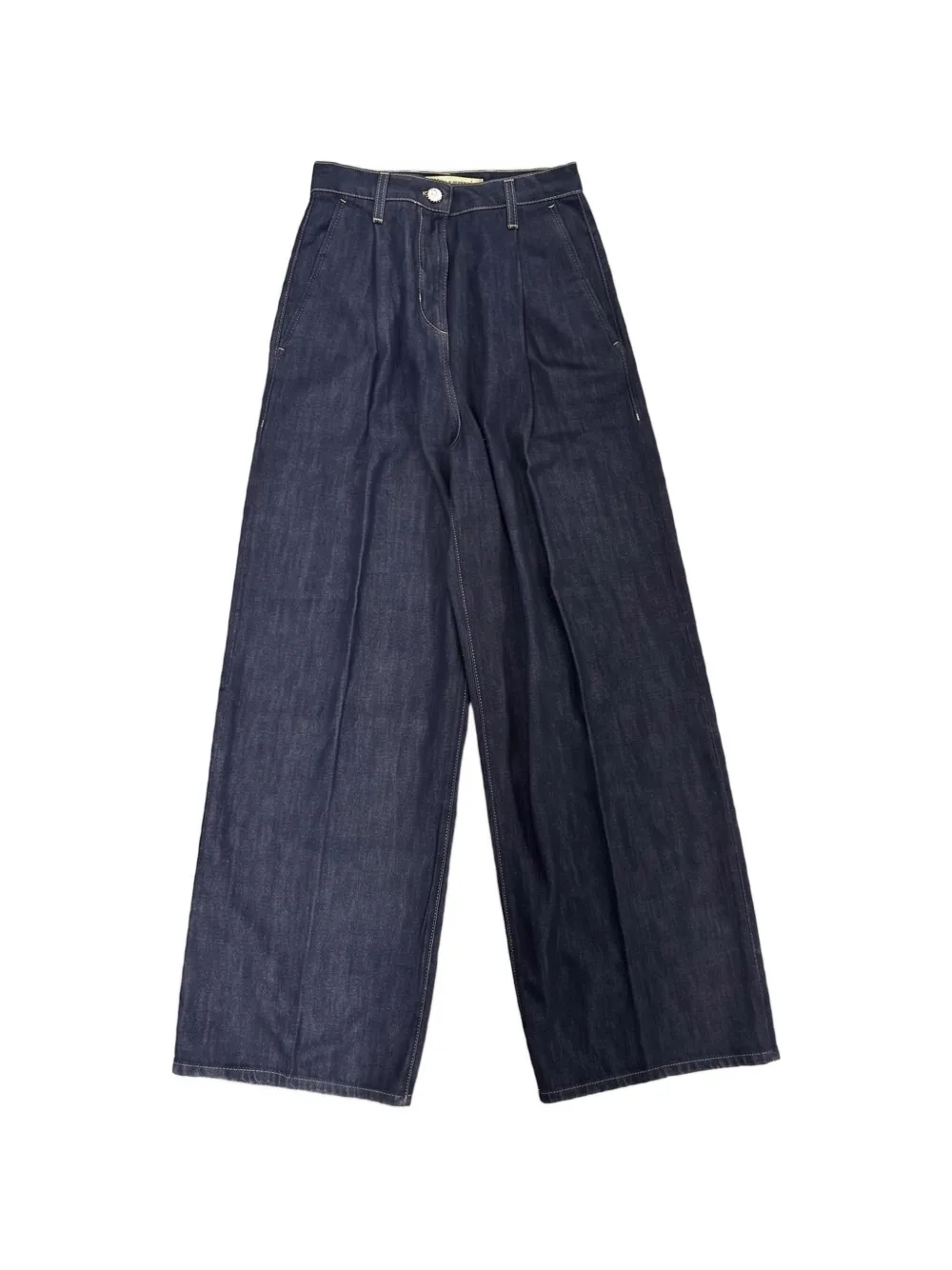 Merci wide-leg pleated jeans - Blu