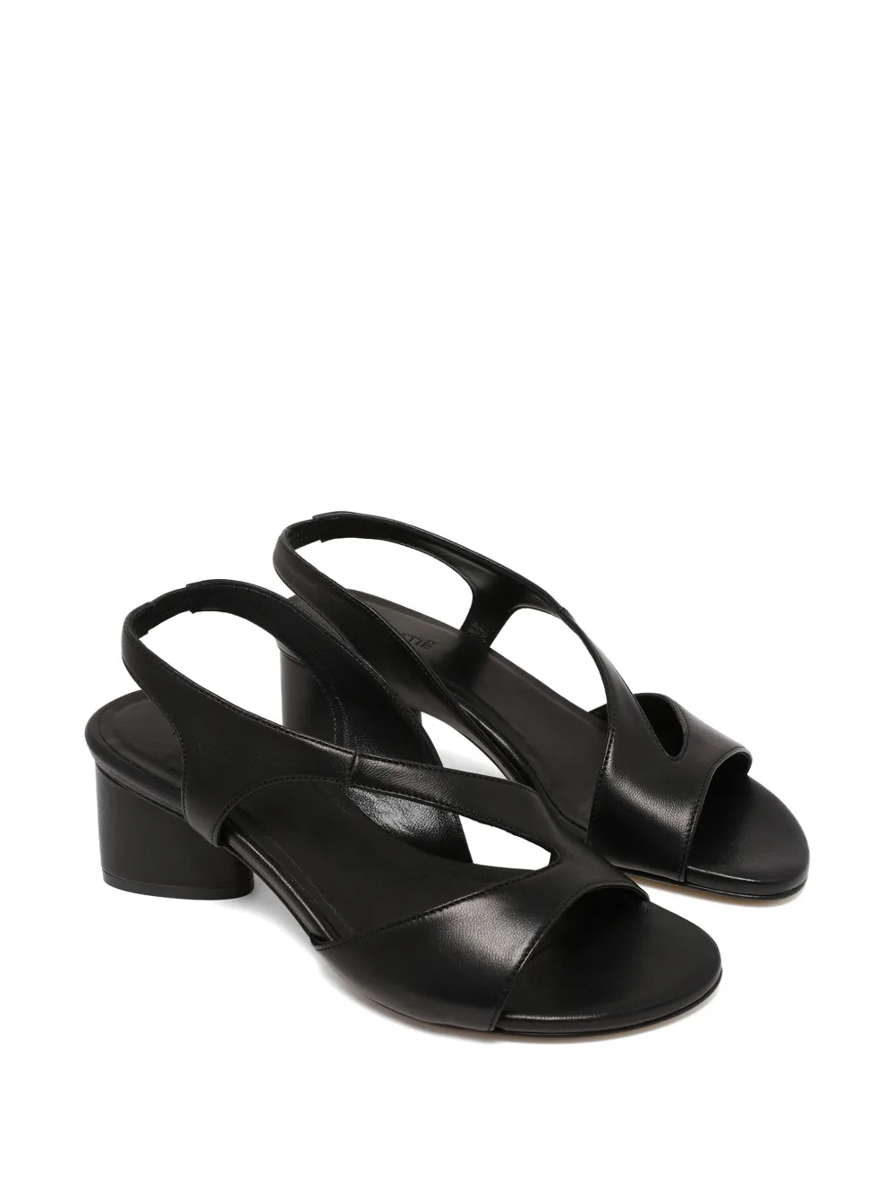 Vic Matie crossover slingback heeled sandals Zwart