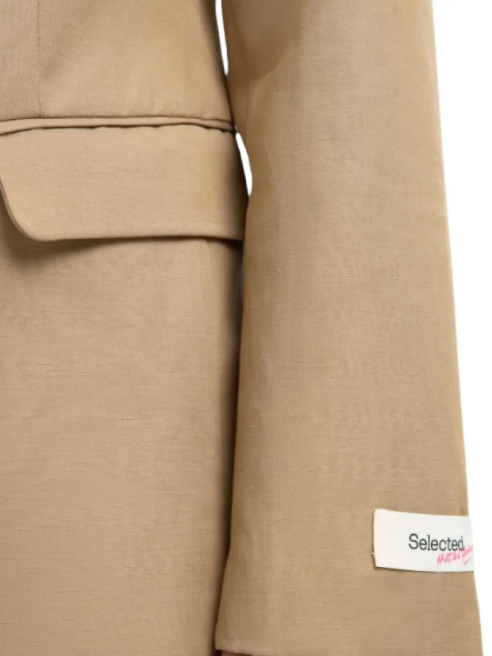  Selected Blazer Con Botones - Marrón 