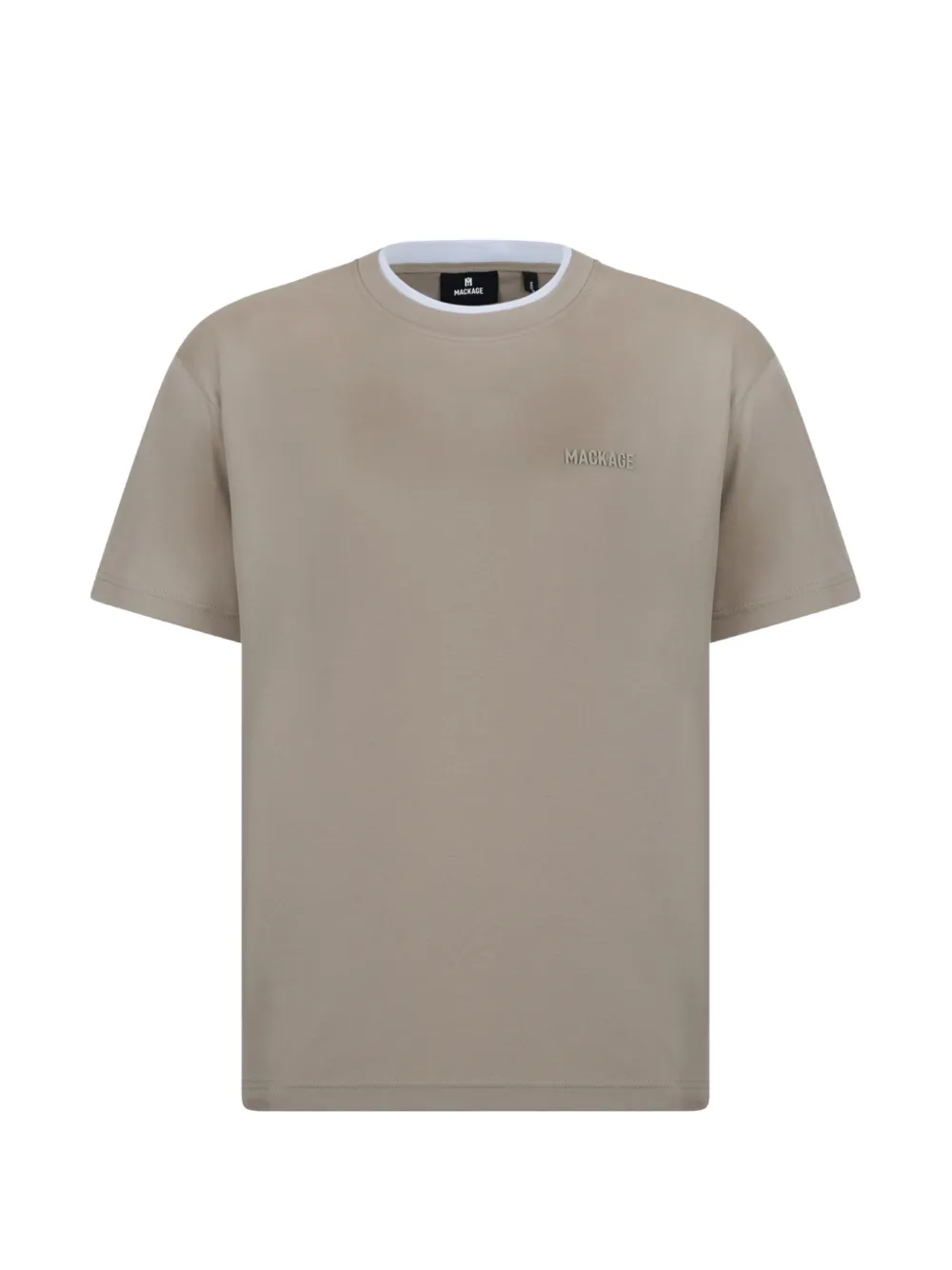 Mackage TEE-WNV double-collar crewneck T-shirt - Toni neutri