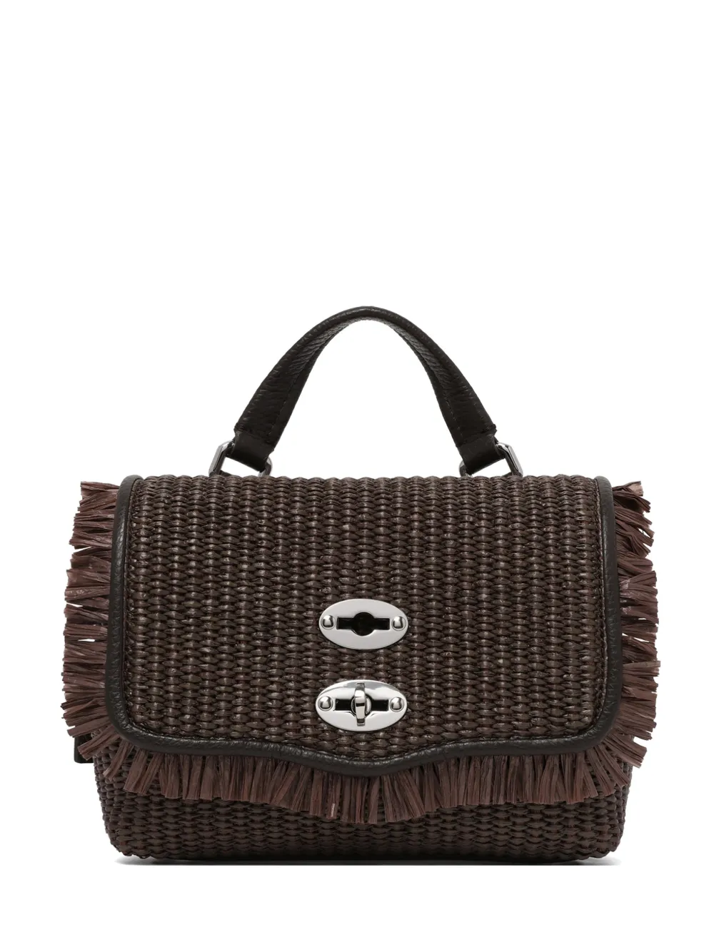 Zanellato Postina fringed croos body bag - Marrone