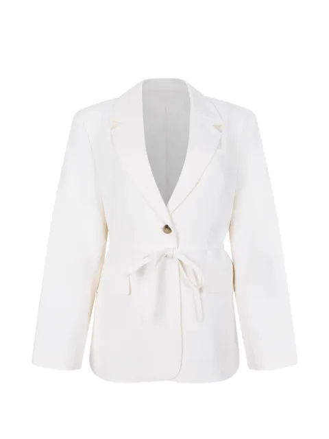 SELECTED belted single-breasted blazer