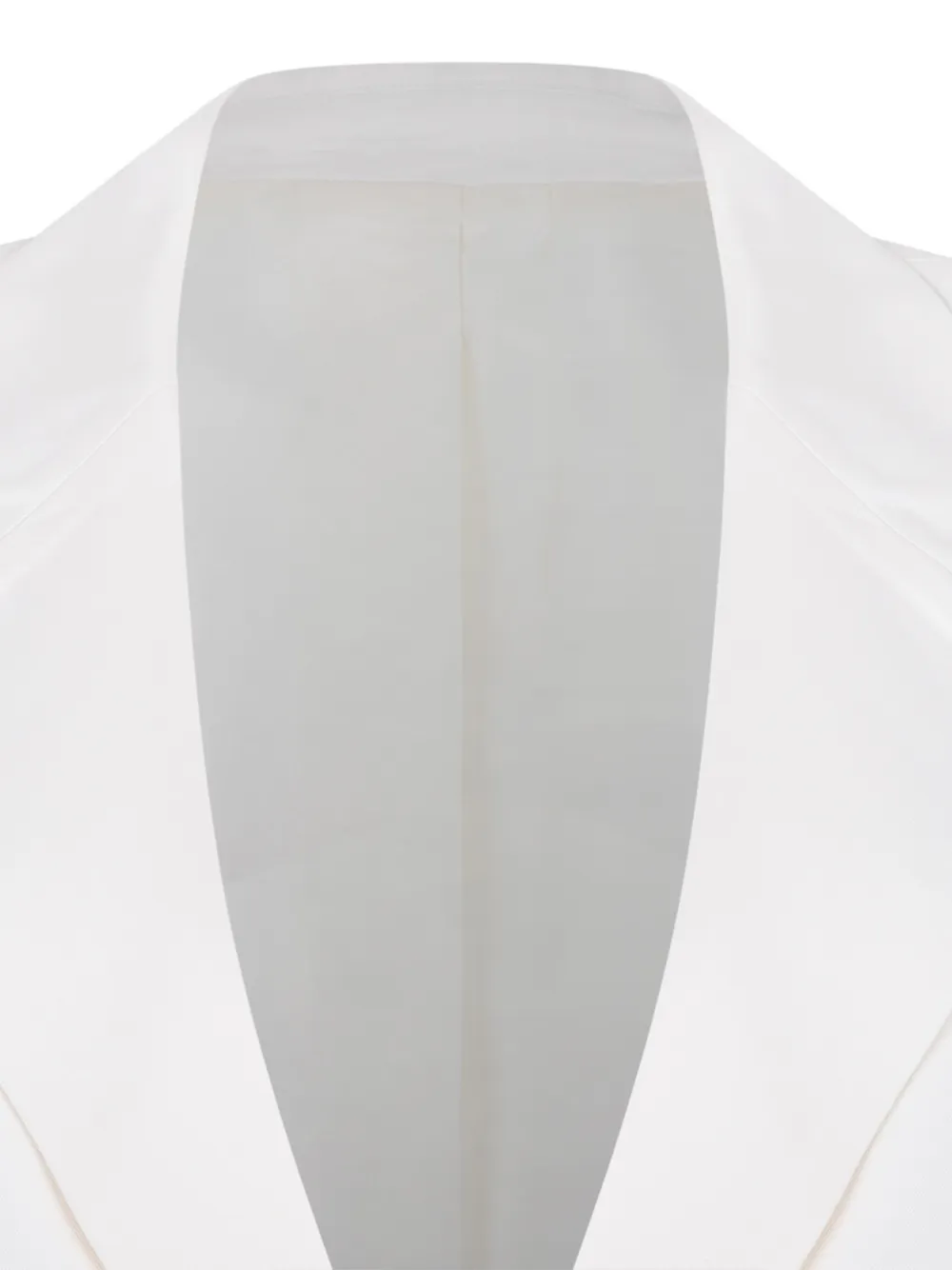 SELECTED Blazer met ceintuur en enkele rij knopen Wit