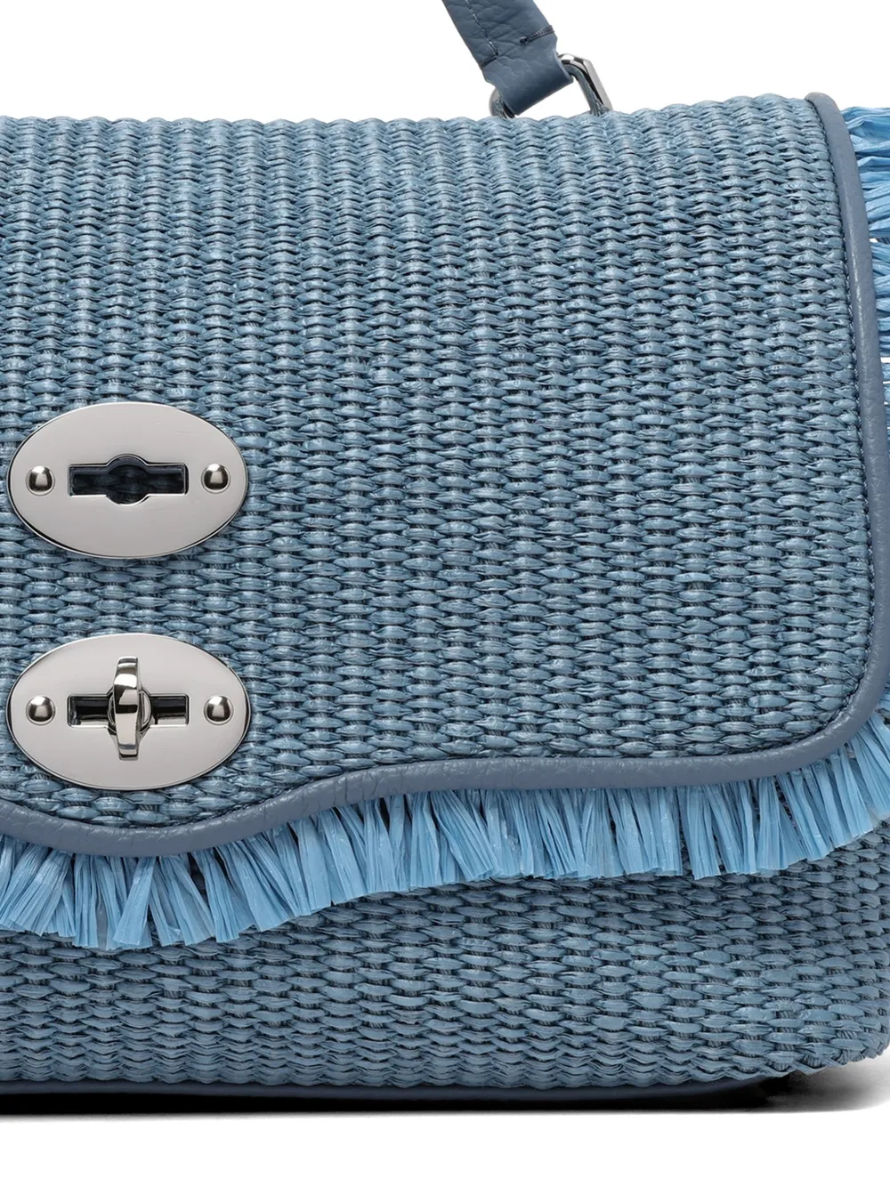 Zanellato Clutch met franje Blauw