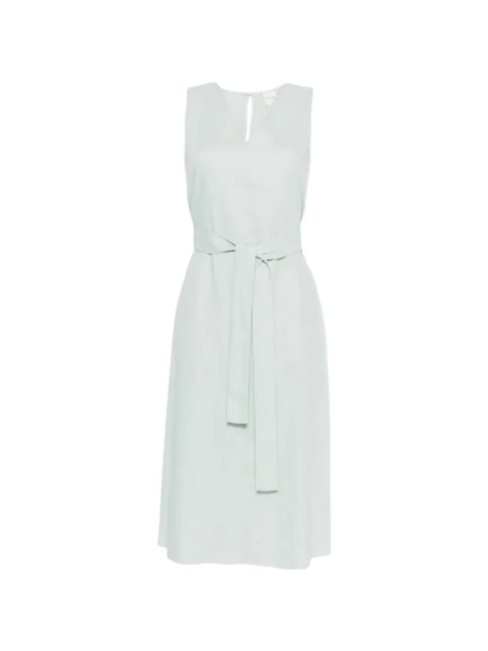 Calvin Klein belted sleeveless midi dress - Blau