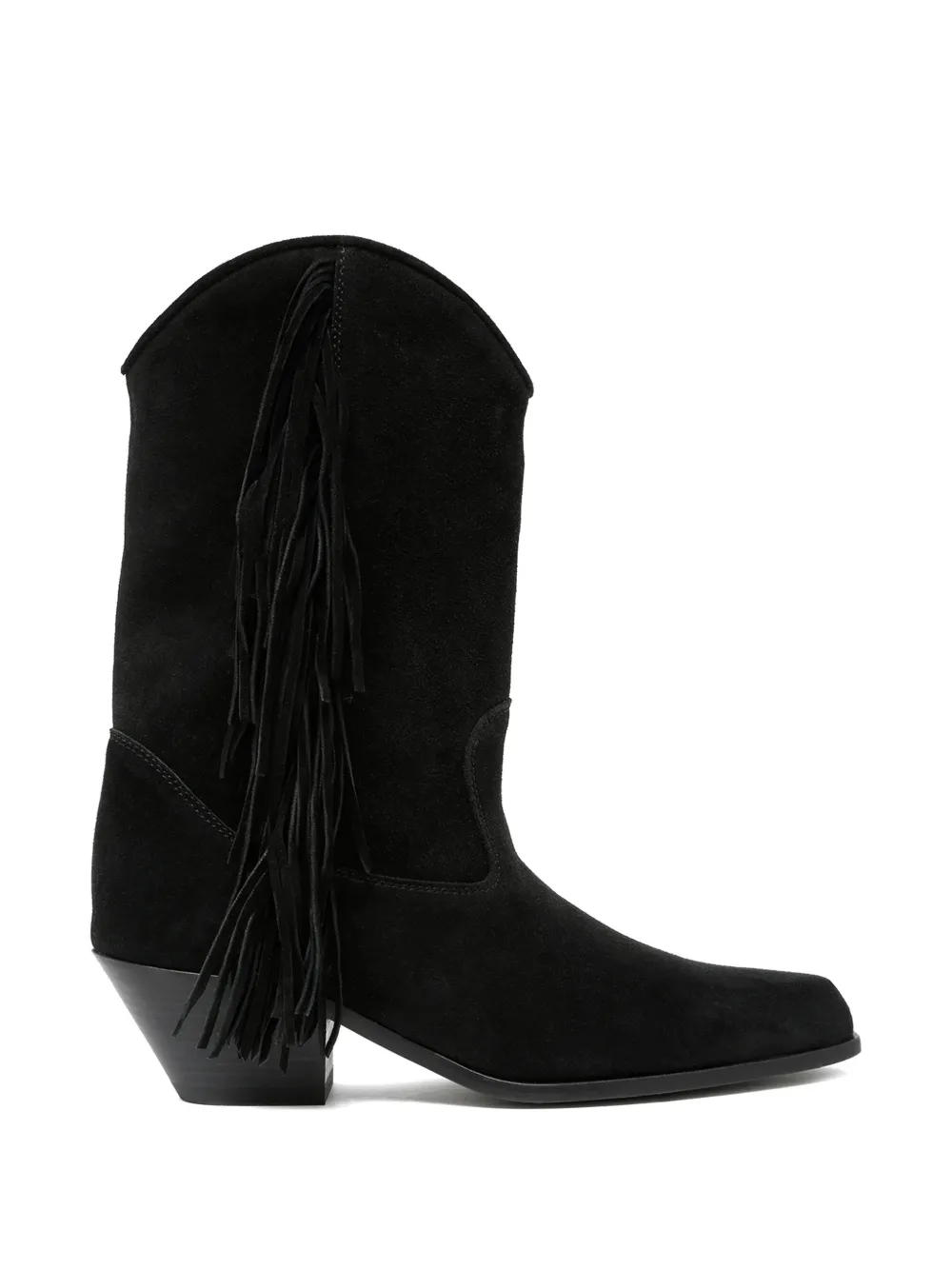Vic Matie Dallas fringe-detail suede boots - Nero