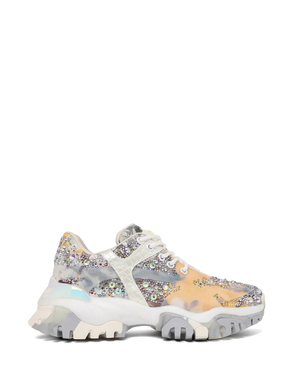 JOIA PARIS Jewel crystal-embellished sneakers - Grau