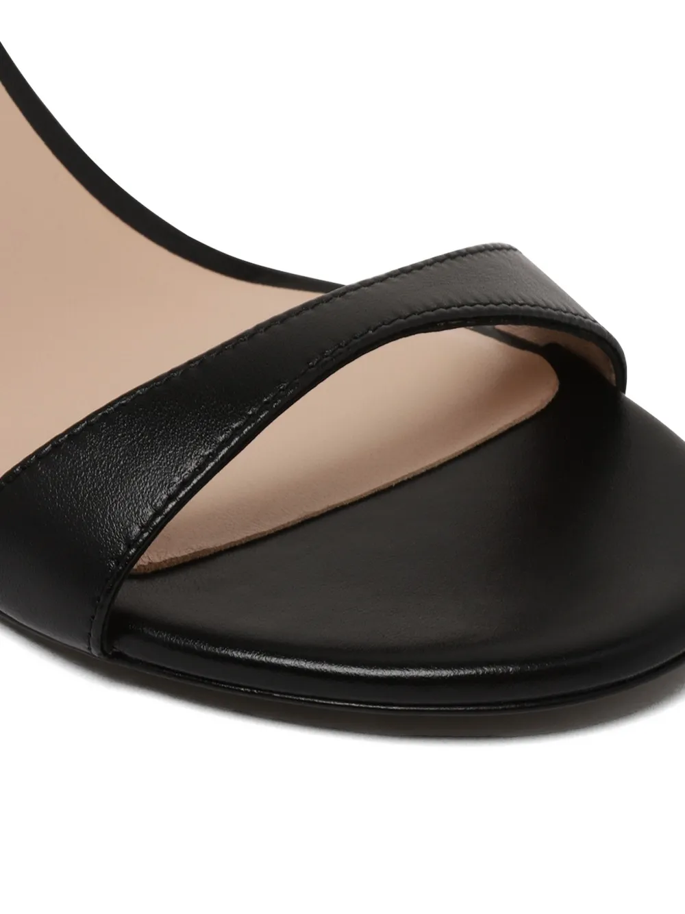 Stuart Weitzman ankle-strap leather sandals Zwart