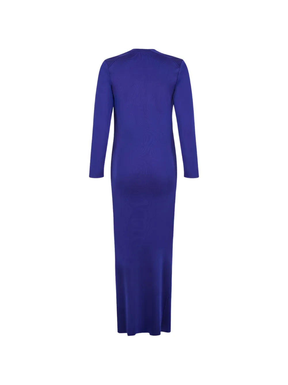TOM FORD Maxi-jurk met watervalhals en split aan de voorkant Blauw